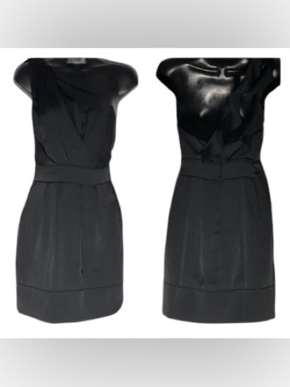 BCBG One-Shoulder Black Cocktail Dress